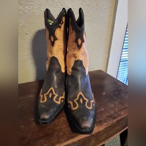 Sonora Double H ORANGE FLAME Western Wear Women's BOOTS SIZE 6.5